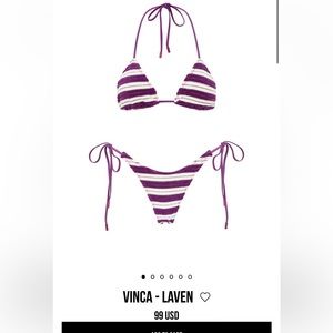 Vinca - Laven triangl bikini set